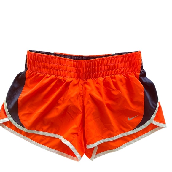 Nike Pants - Nike Dry-fit Women’s Running Athletic Shorts Training Bright Orange/Navy Size S